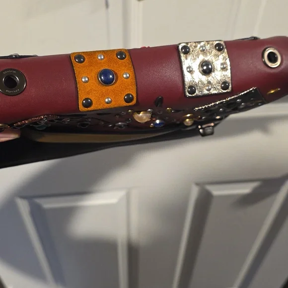 🌟👜 Coach 1941 Swagger Patchwork Prairie Rivets. Chain Crossbody Strap. - Picture 7 of 16